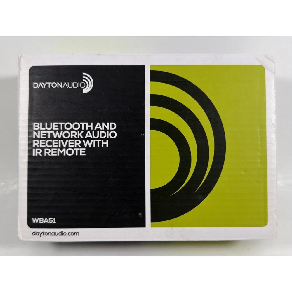 Dayton Audio WBA51 Bluetooth and Network Audio Receiver with IR Remote